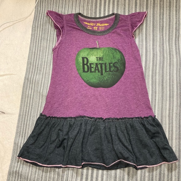 The Beatles Kids Band TShirt Dress Size 4T rowdy sprout authentic designer brand - Picture 6 of 16